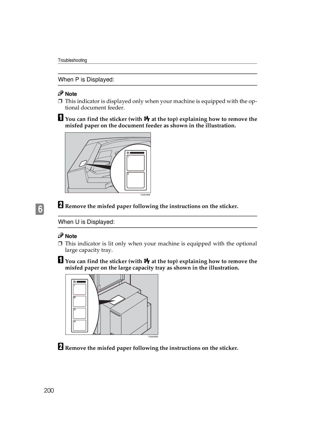 Lanier 5813 manual When P is Displayed, 200 