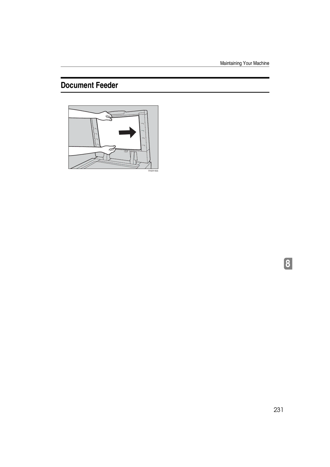 Lanier 5813 manual Document Feeder, 231 