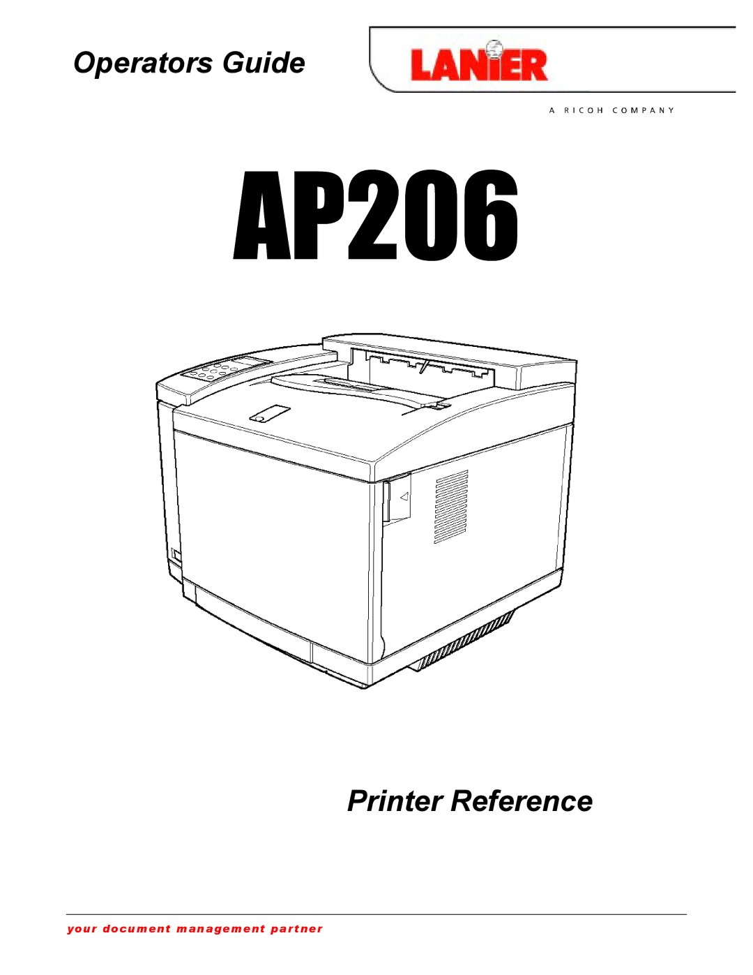 Lanier AP206 manual 