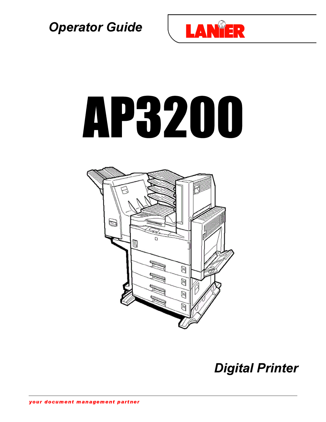 Lanier AP3200 manual 