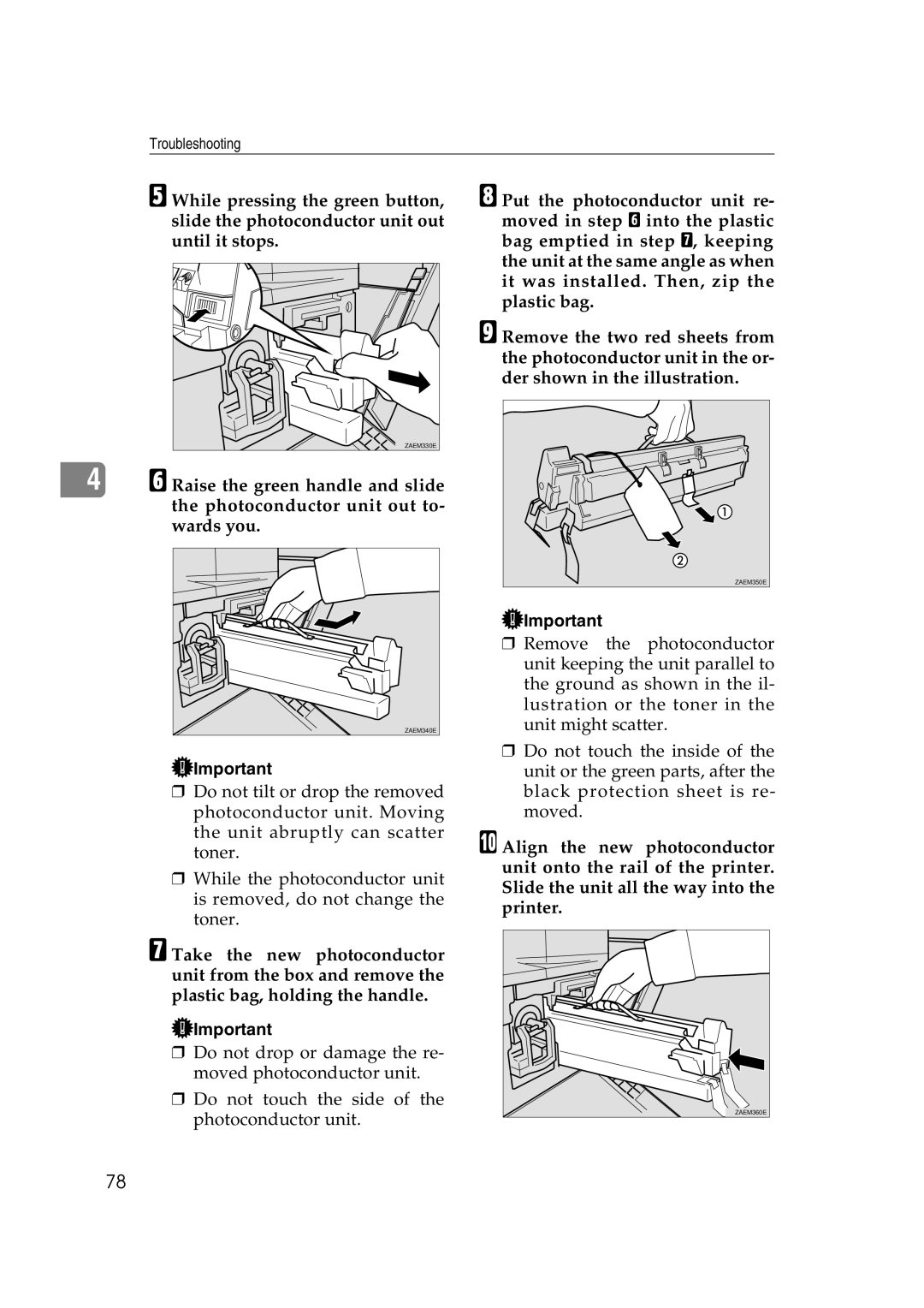 Lanier AP3200 manual ZAEM330E 