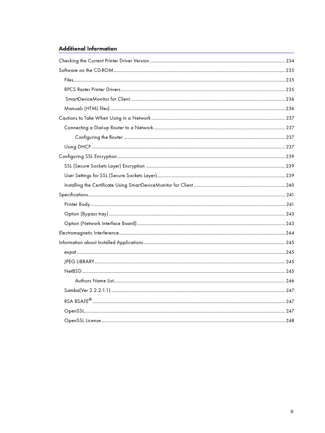 Lanier GX3000 manual Additional Information 