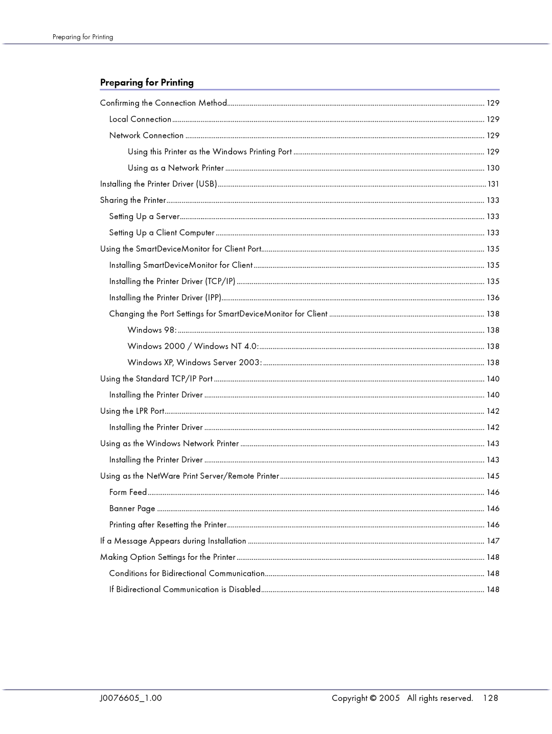 Lanier GX3000 manual Preparing for Printing 