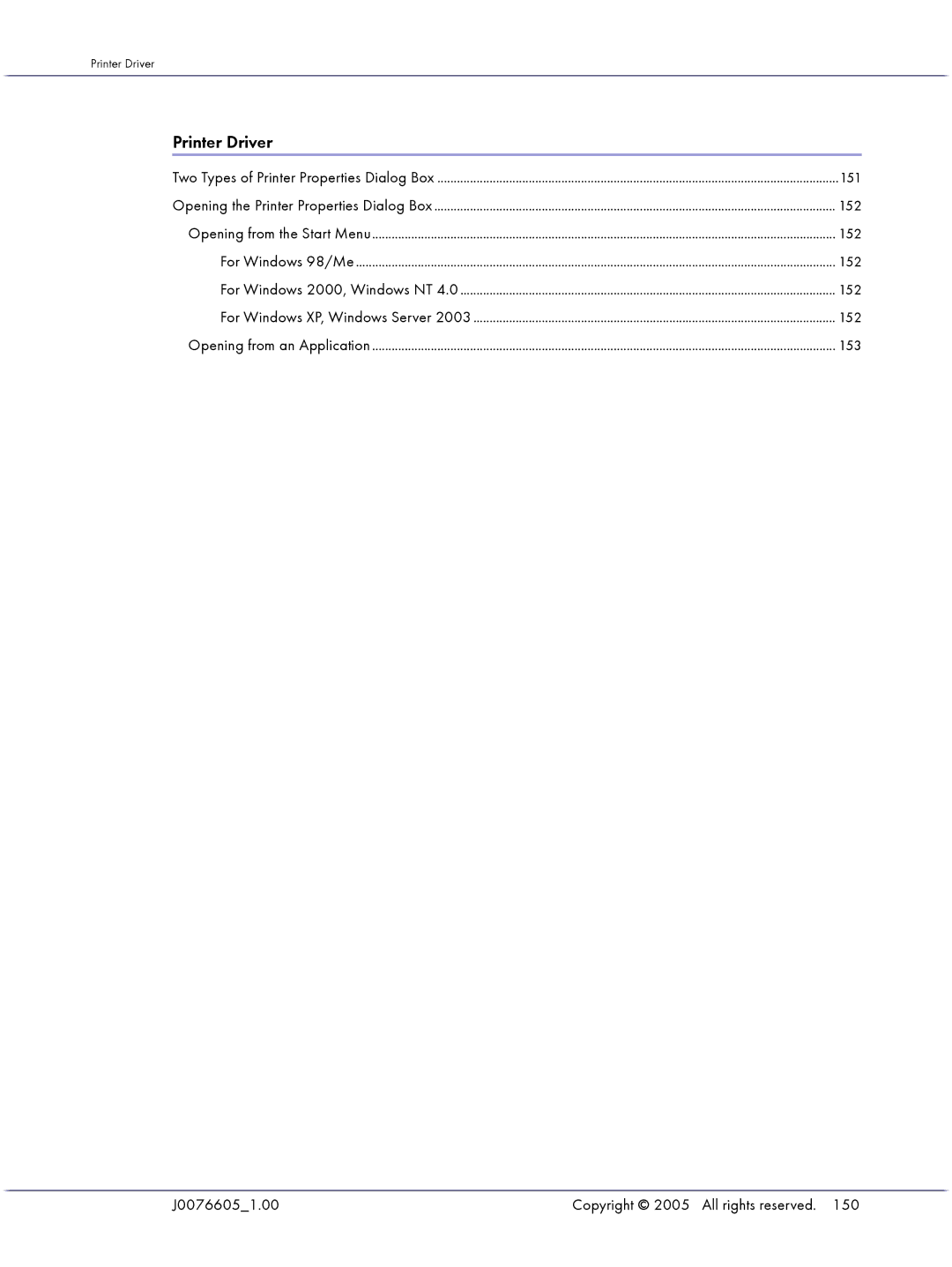 Lanier GX3000 manual Printer Driver 