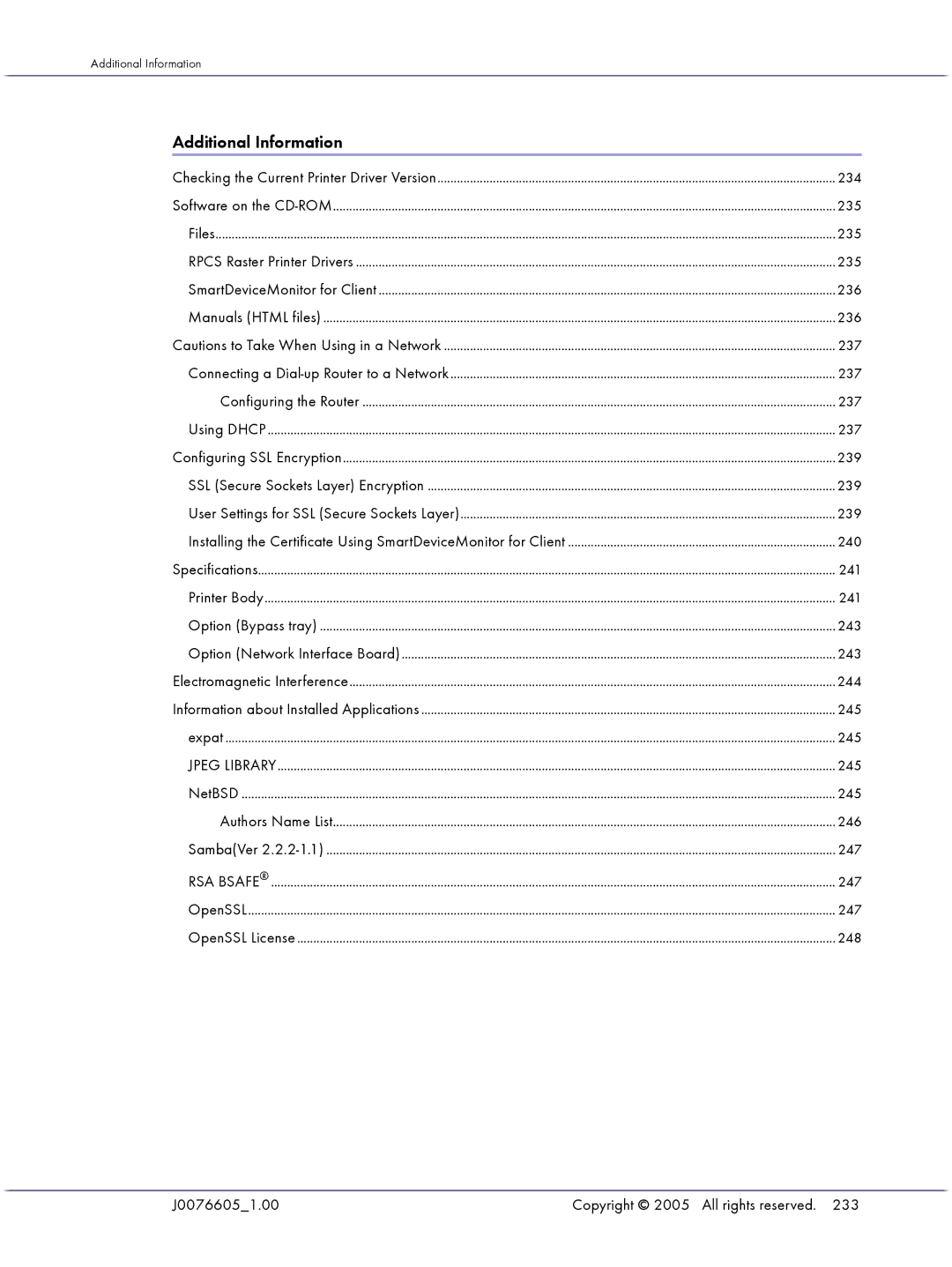 Lanier GX3000 manual Additional Information 