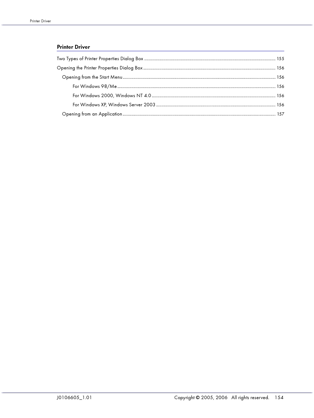 Lanier GX3050 manual Printer Driver 