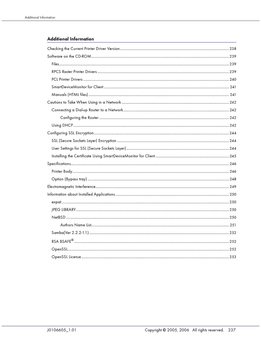 Lanier GX3050 manual Additional Information 