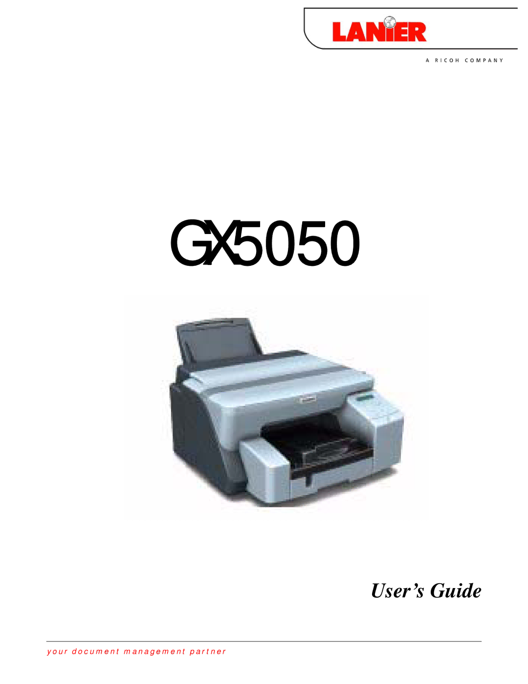 Lanier GX5050 manual 