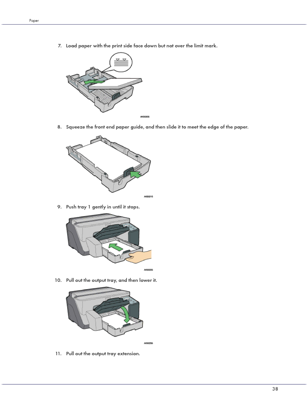 Lanier GX5050 manual Paper 