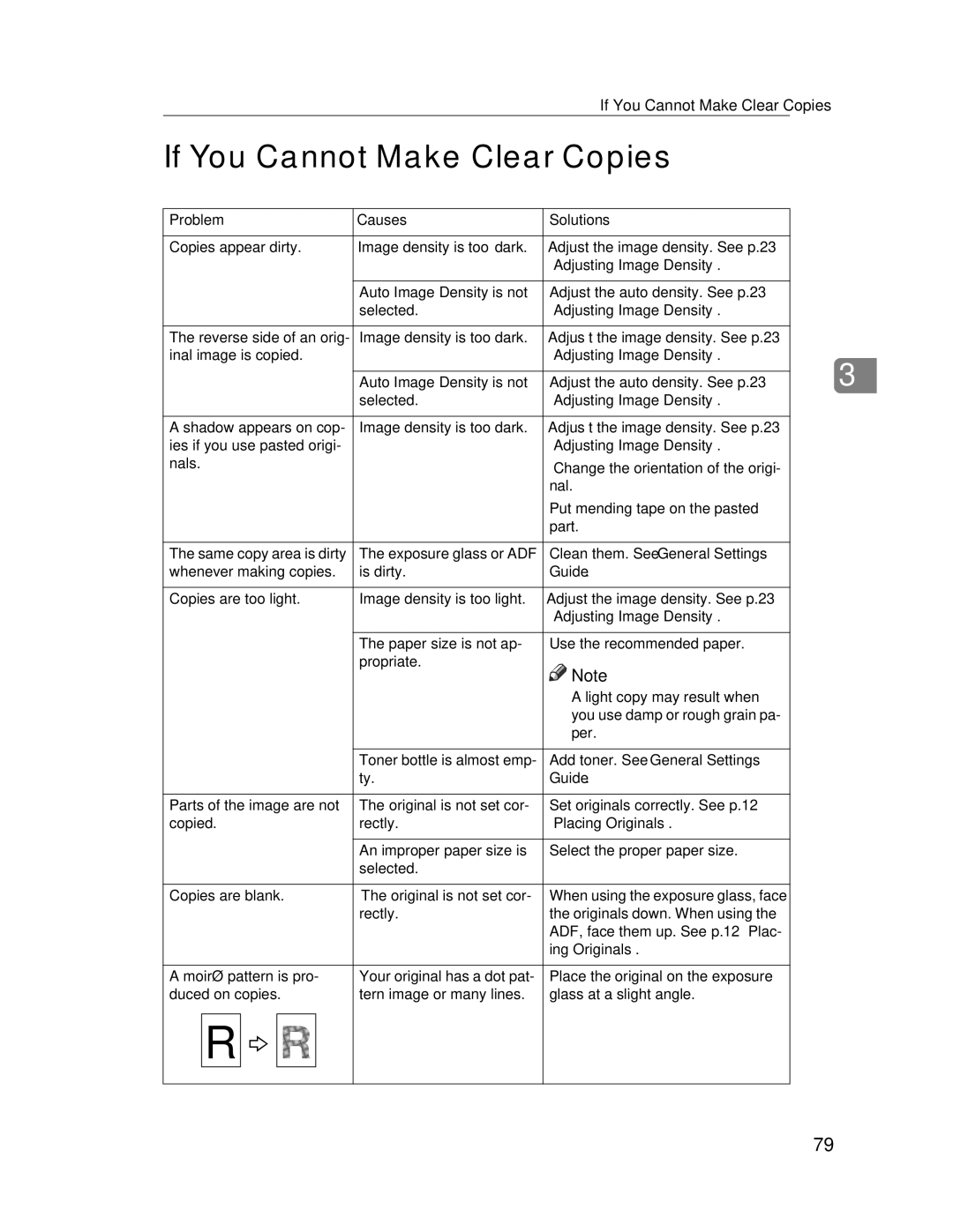 Lanier LD235, LD245 manual If You Cannot Make Clear Copies, Problem Causes Solutions, Guide, Add toner. See General Settings 