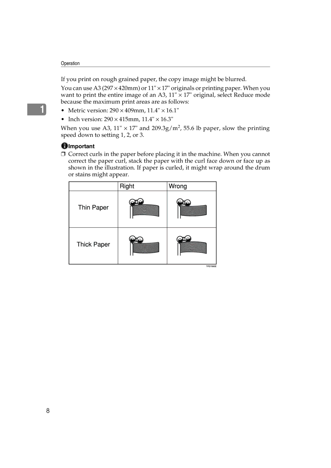 Lanier LDD030, JP1030 manual Operation 