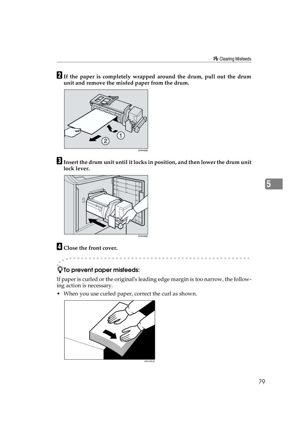 Lanier JP1030, LDD030 manual To prevent paper misfeeds 