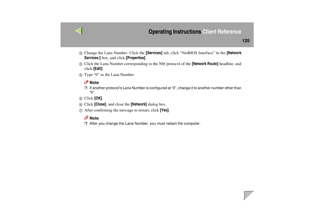 Lanier LP 036c operating instructions 125 