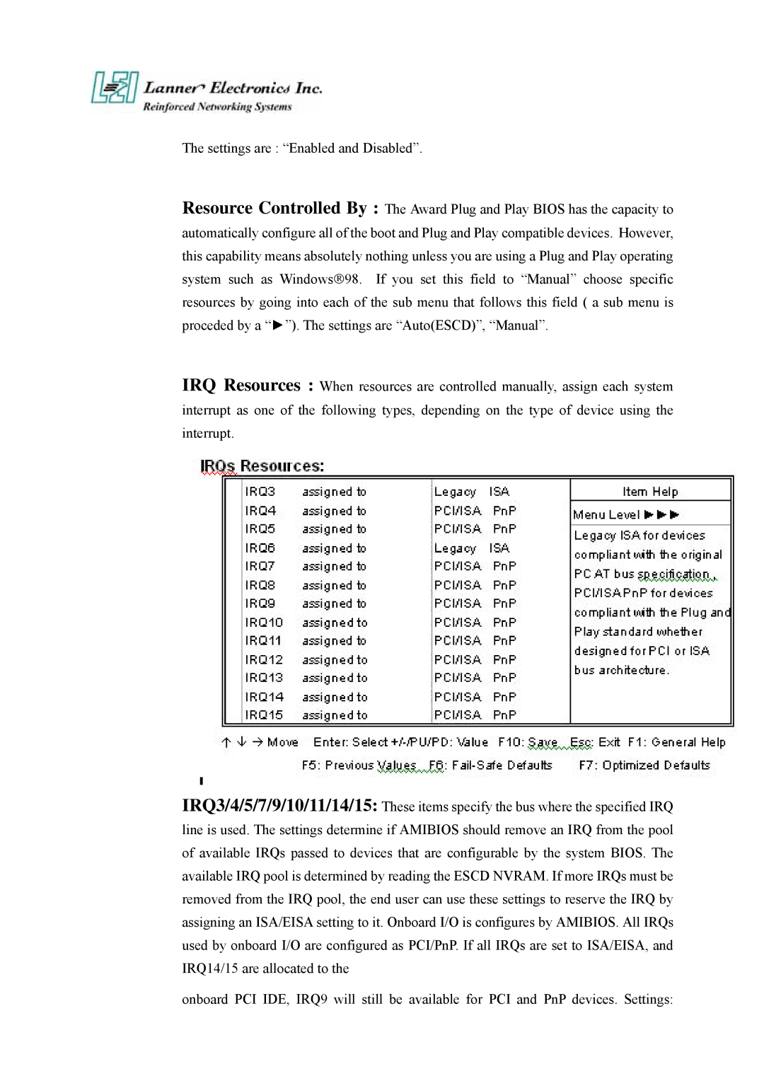 Lanner electronic FW-7650 manual 