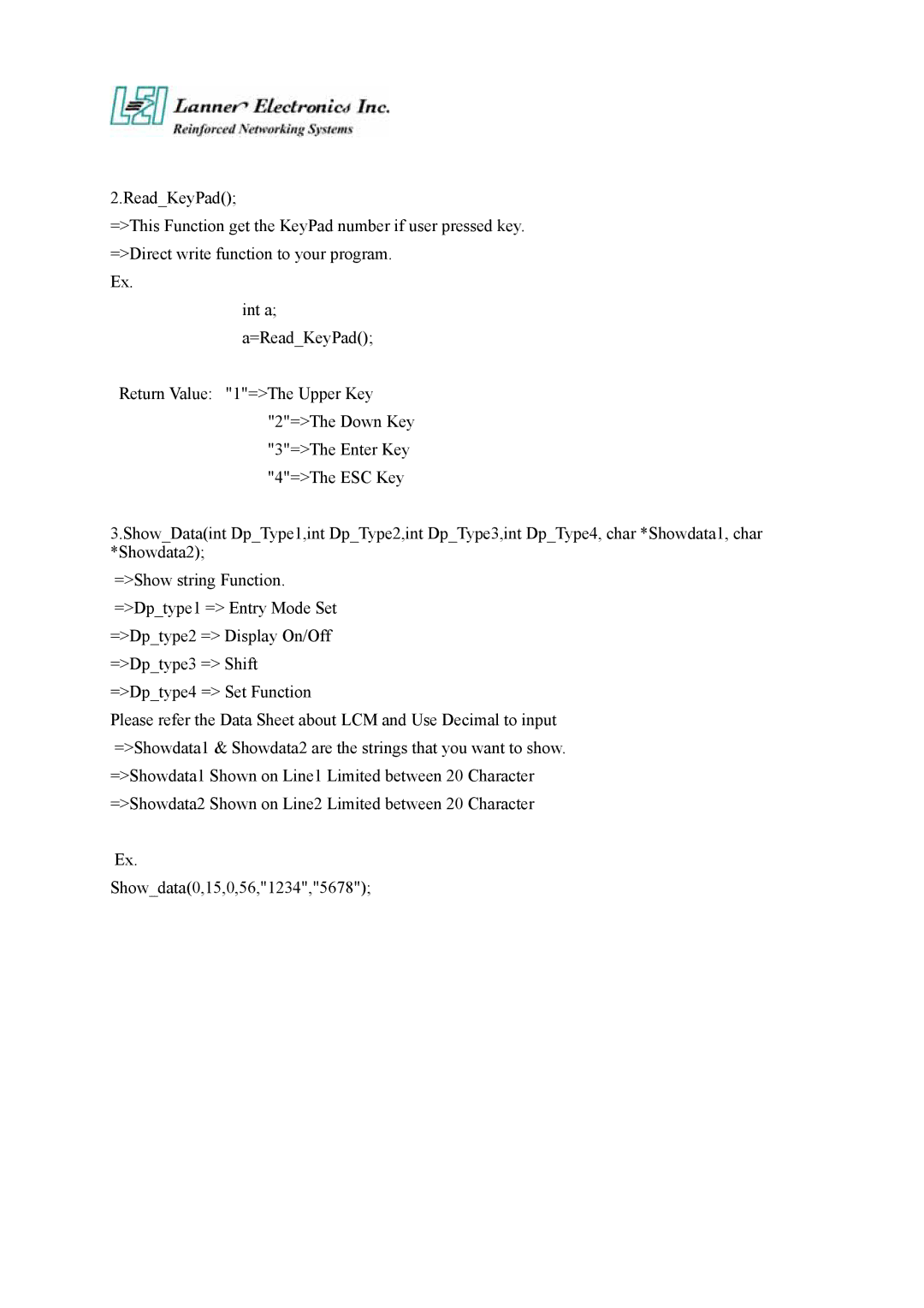 Lanner electronic FW-7890 user manual 