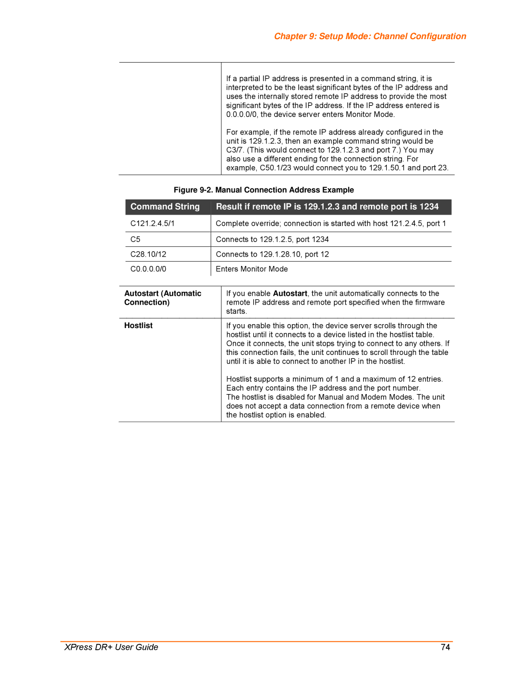 Lantronix 900-422 manual Autostart Automatic, Connection, Hostlist 