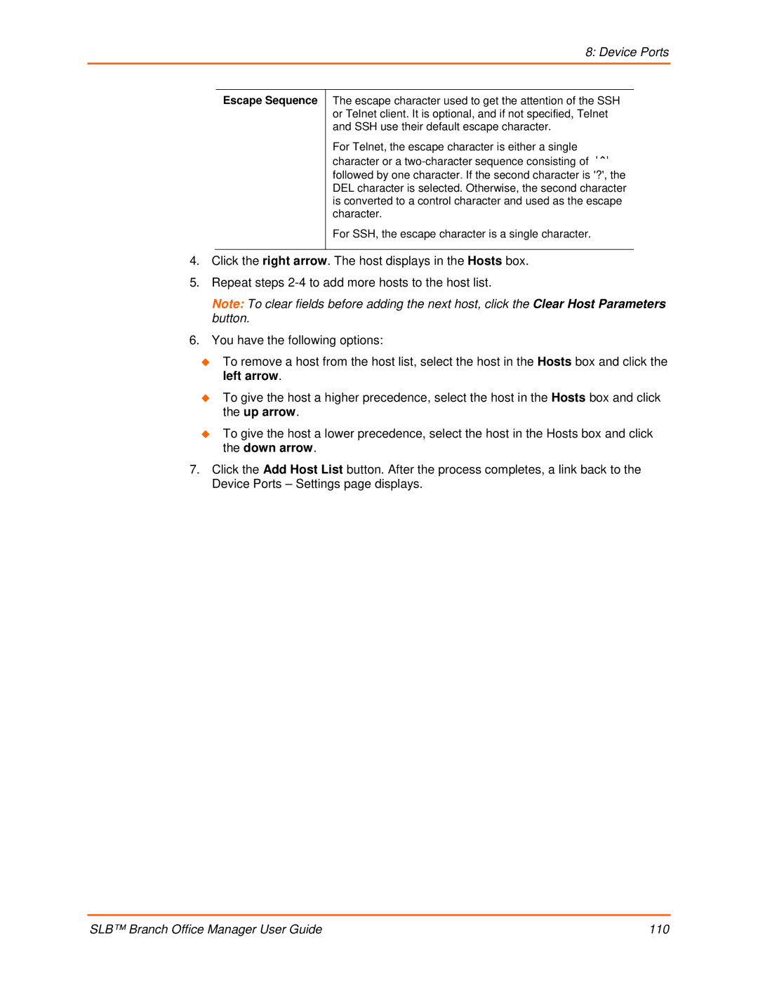 Lantronix 900-510 manual Escape Sequence 