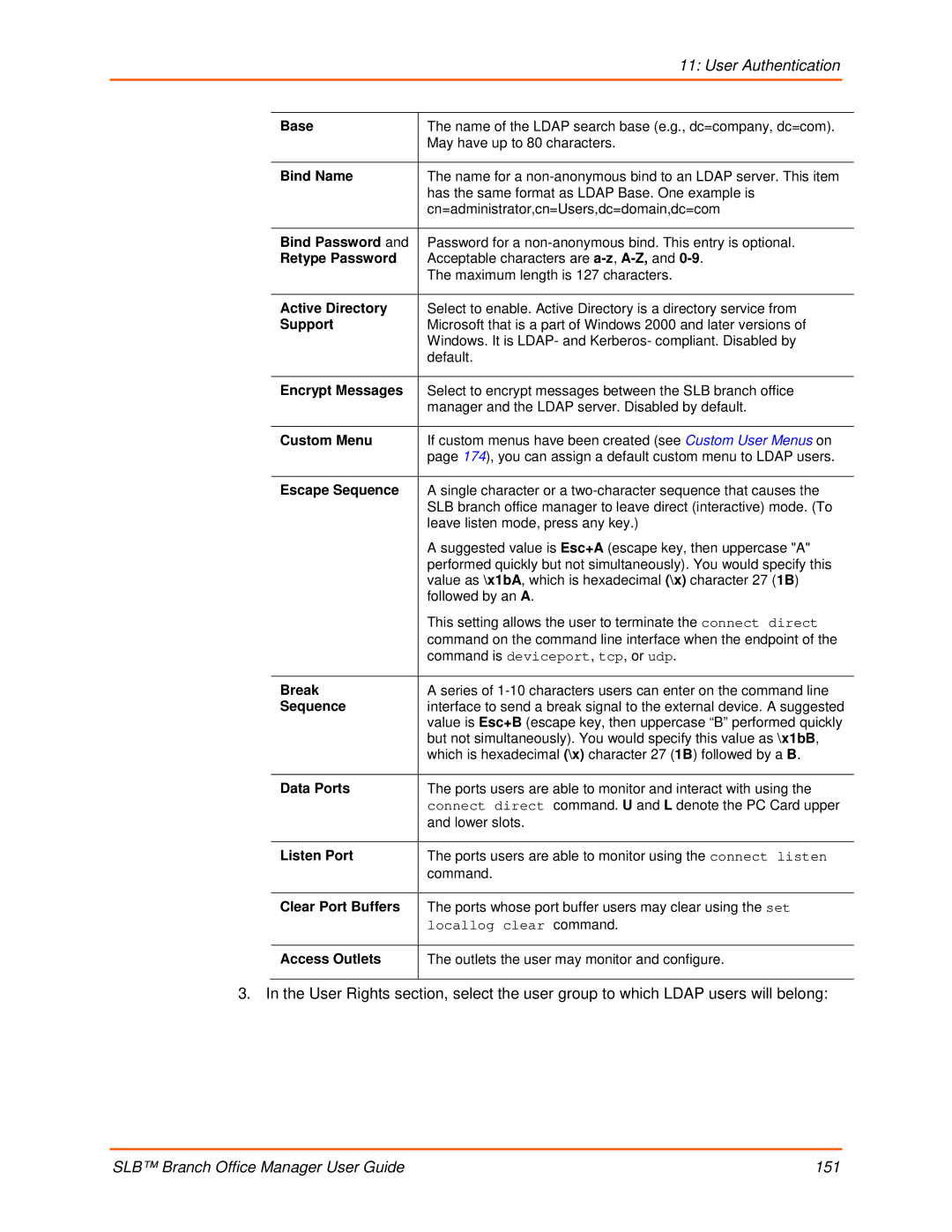 Lantronix 900-510 manual Base, Bind Name, Bind Password, Retype Password, Active Directory, Support, Encrypt Messages 