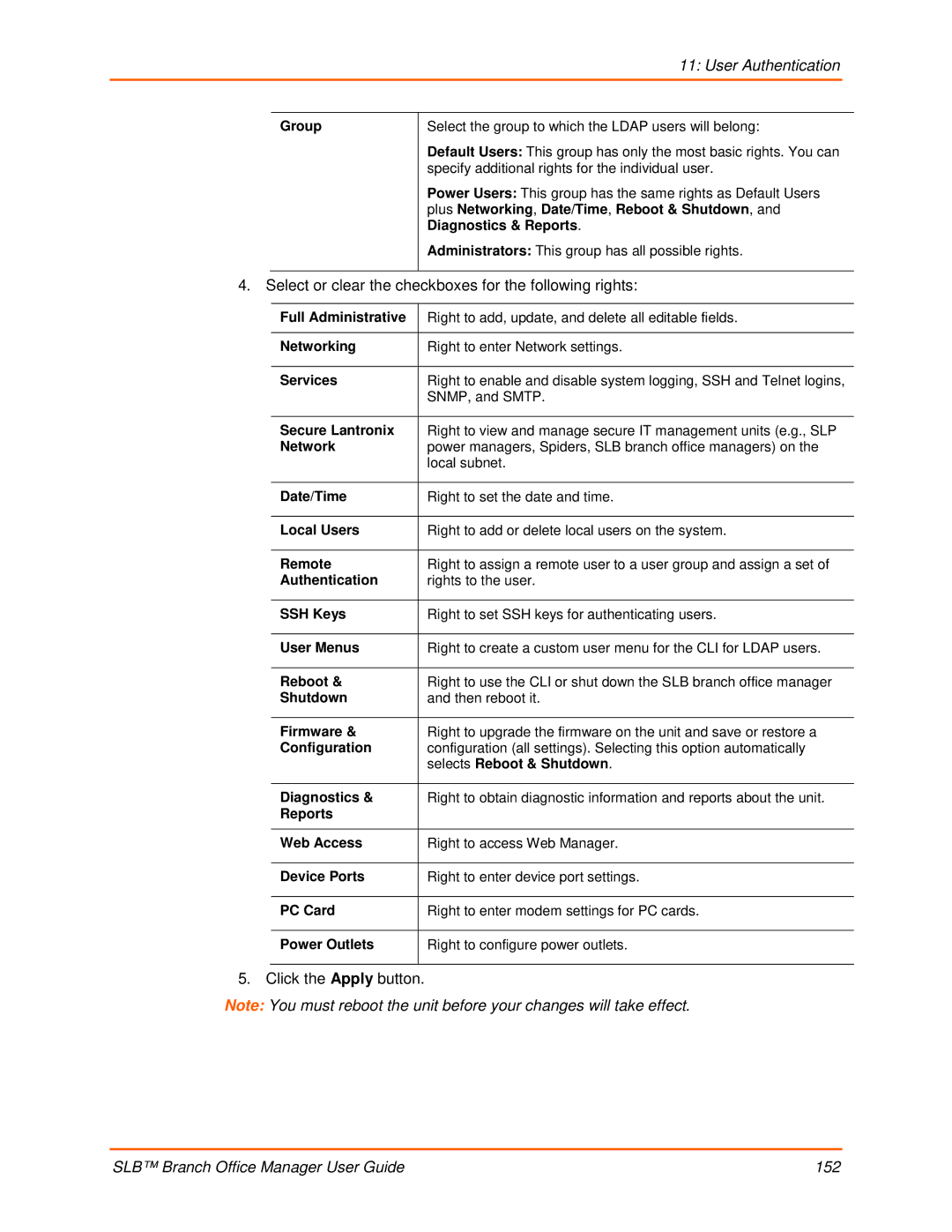 Lantronix 900-510 manual Selects Reboot & Shutdown, Reports Web Access 