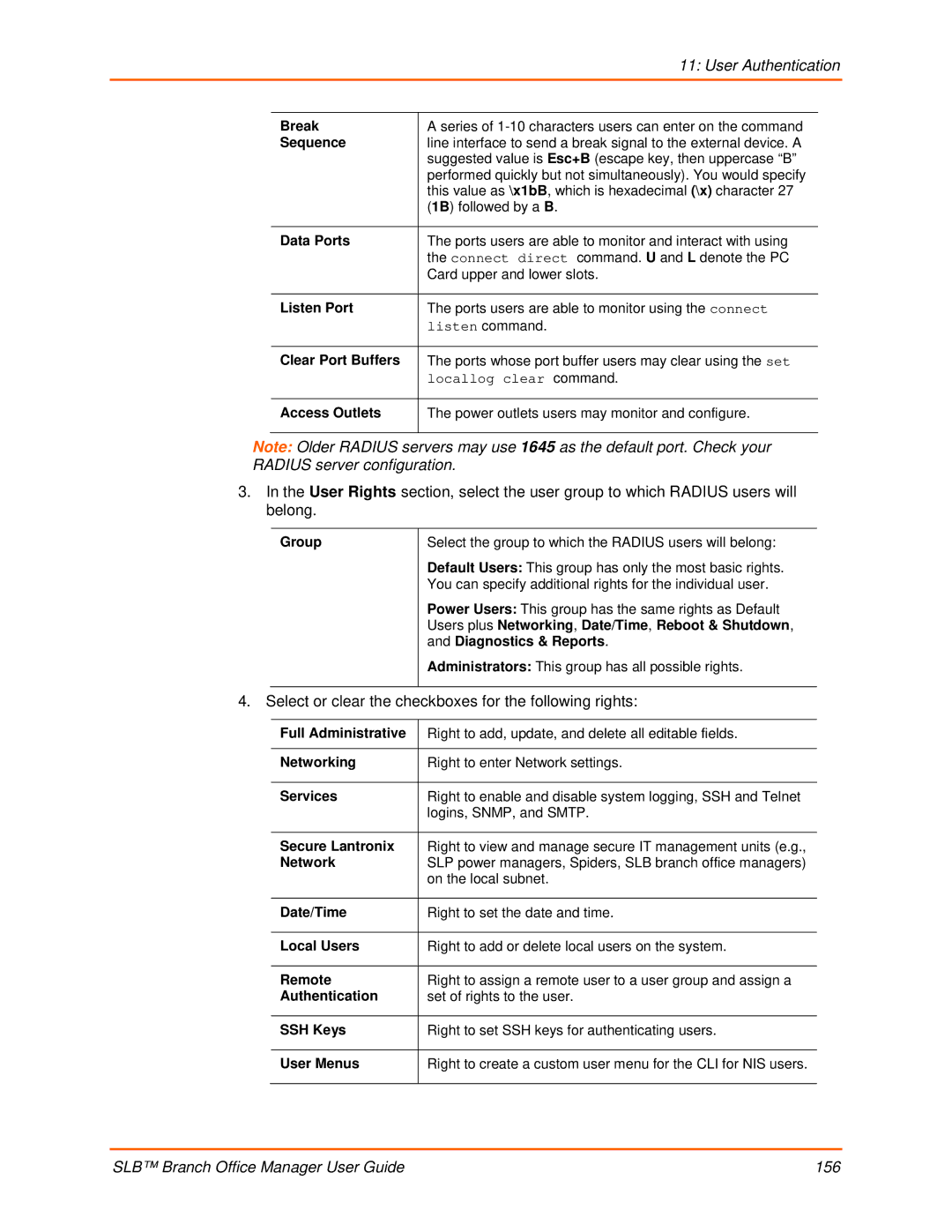 Lantronix 900-510 manual SLB Branch Office Manager User Guide 156 