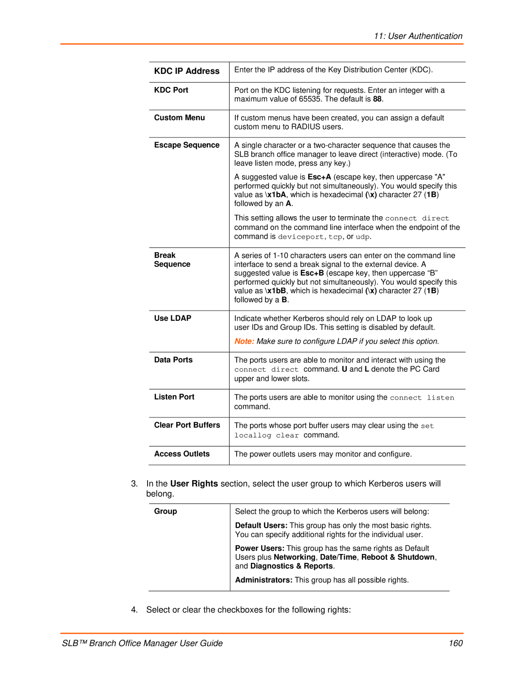 Lantronix 900-510 manual KDC IP Address, KDC Port, Use Ldap 