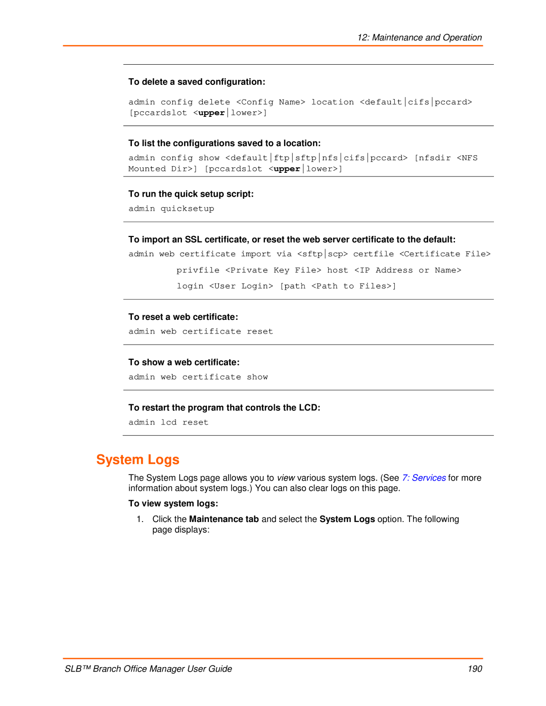 Lantronix 900-510 manual System Logs 