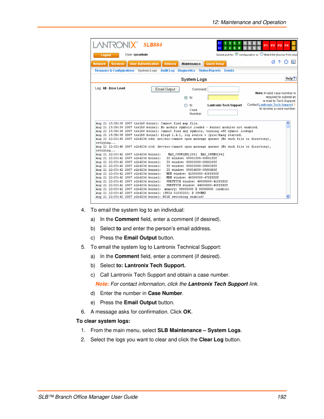 Lantronix 900-510 manual Select to Lantronix Tech Support 