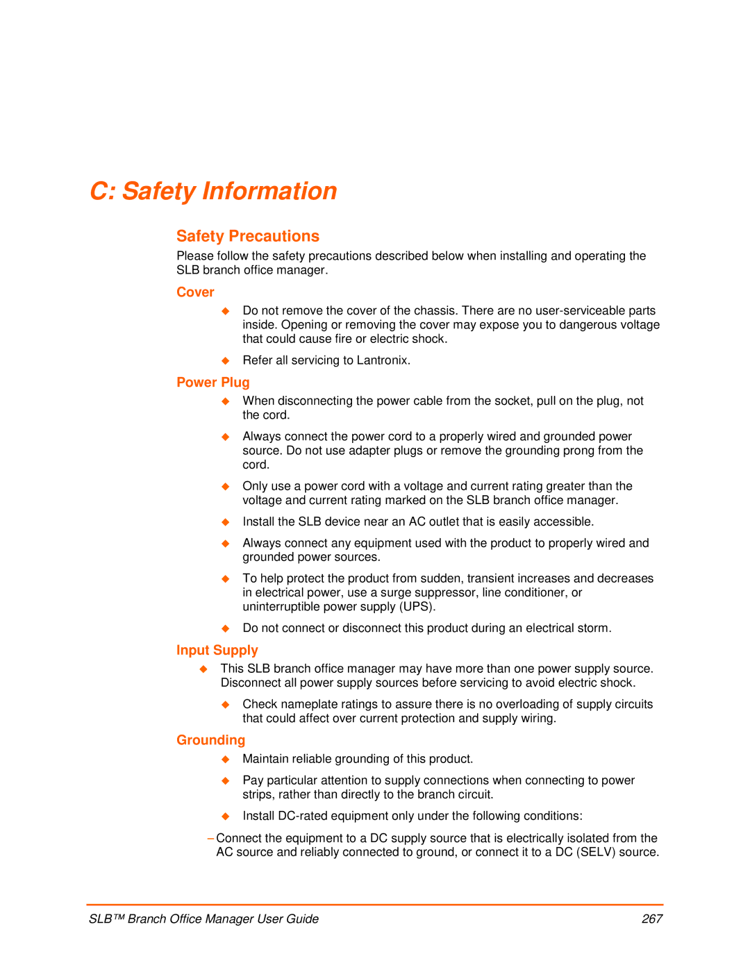 Lantronix 900-510 manual Safety Information, Safety Precautions 