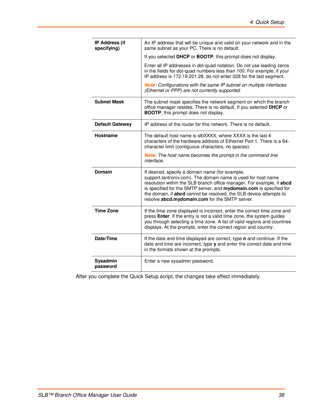 Lantronix 900-510 manual Specifying, Date/Time, Sysadmin, Password 