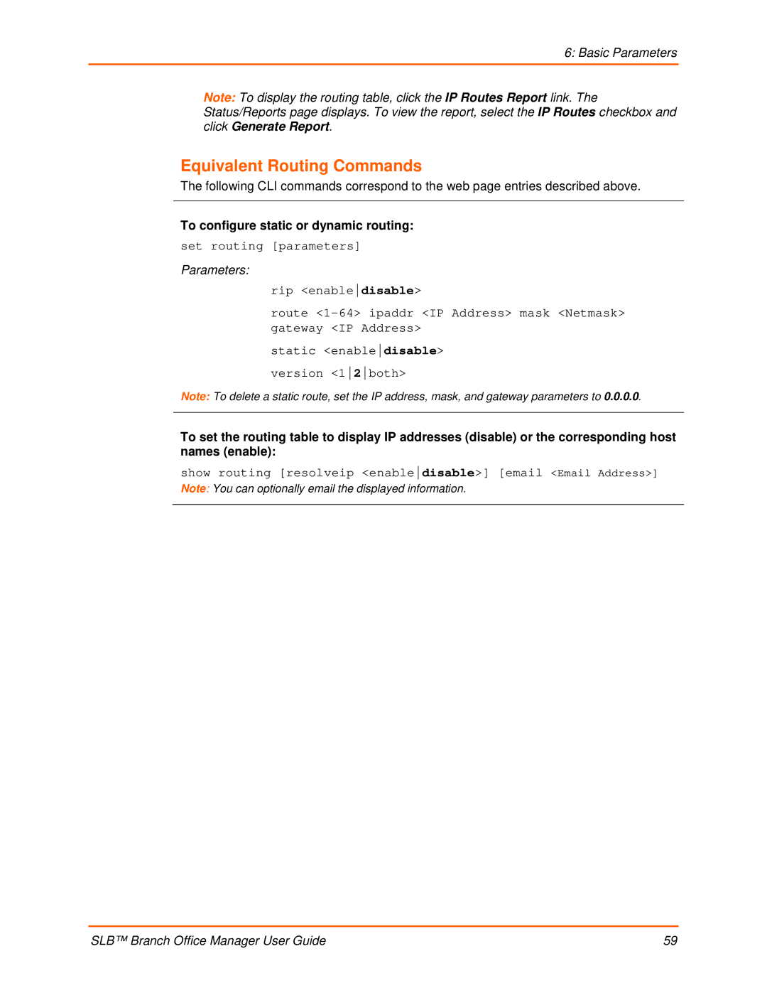 Lantronix 900-510 manual Equivalent Routing Commands, To configure static or dynamic routing 