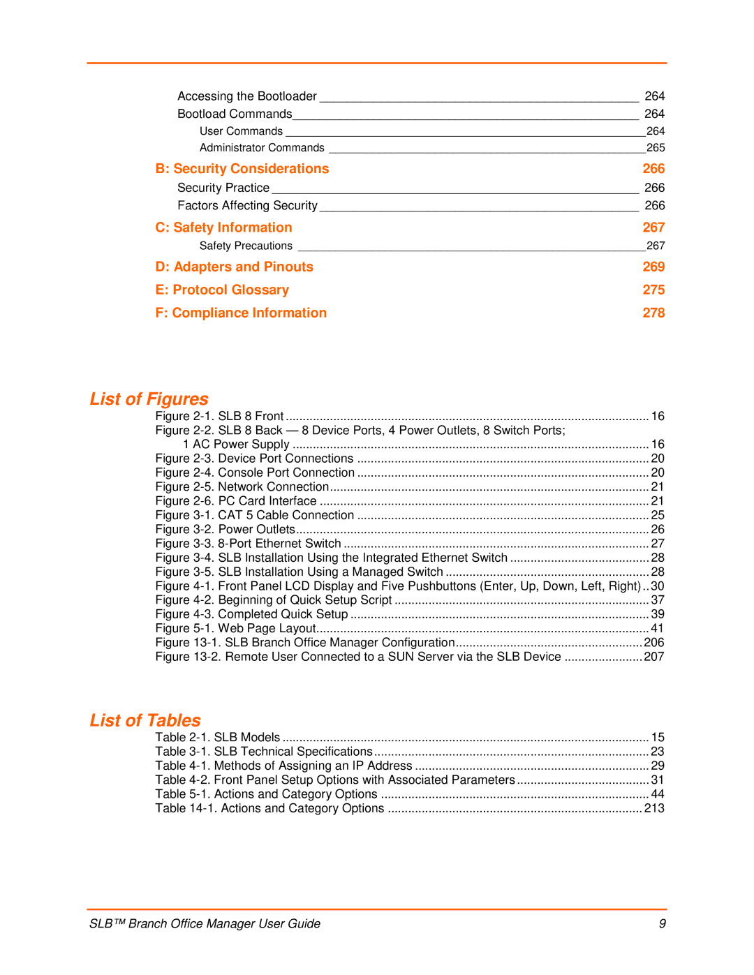 Lantronix 900-510 manual Accessing the Bootloader Bootload Commands, Security Practice Factors Affecting Security, 206, 213 