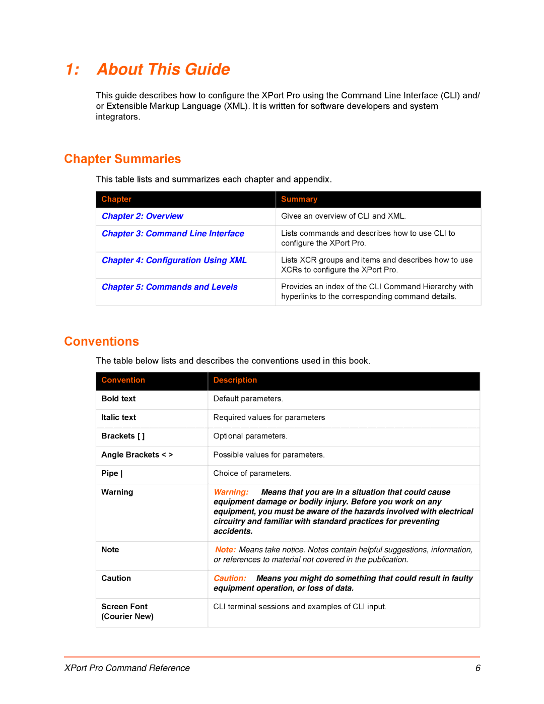 Lantronix 900-558 manual Chapter Summaries, Conventions 