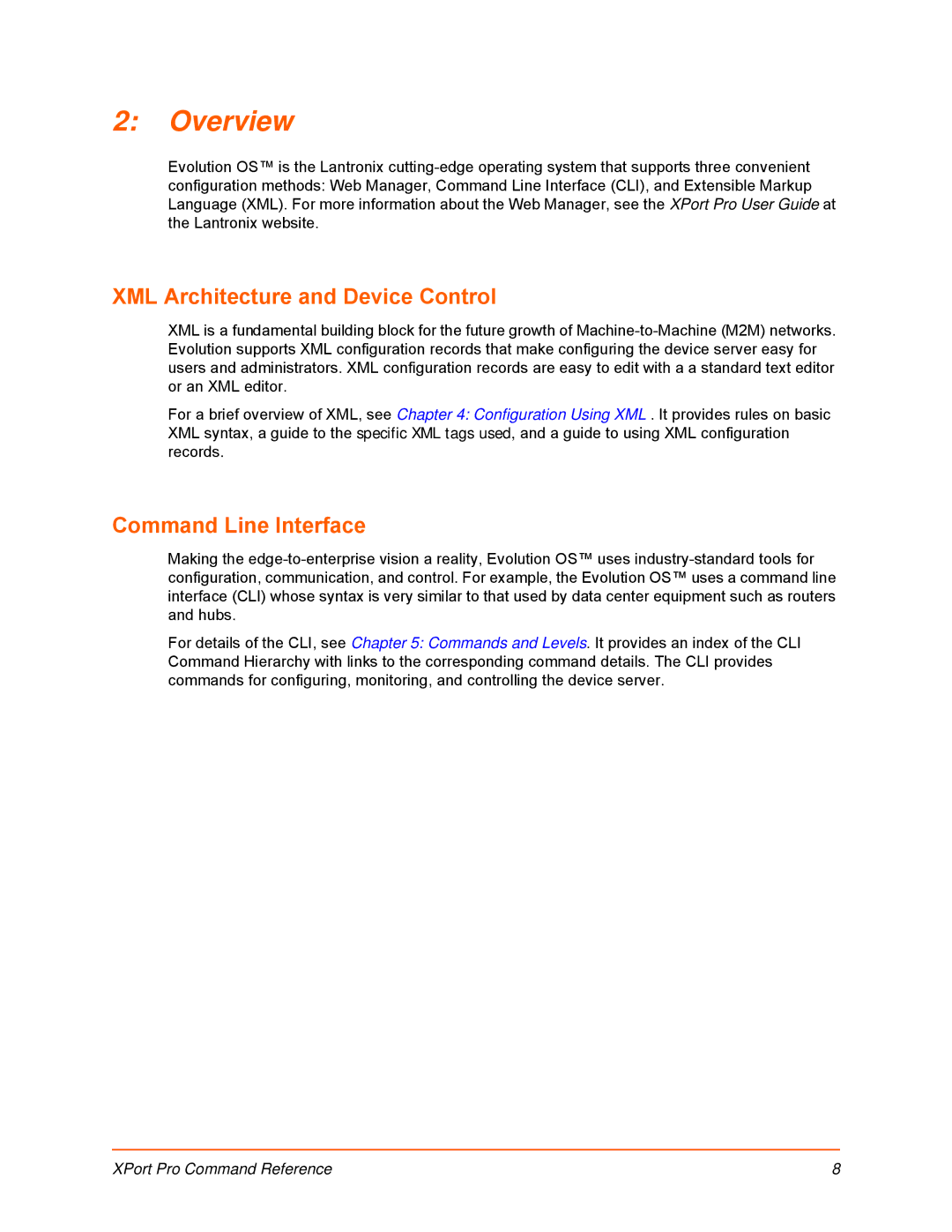 Lantronix 900-558 manual Overview, XML Architecture and Device Control 