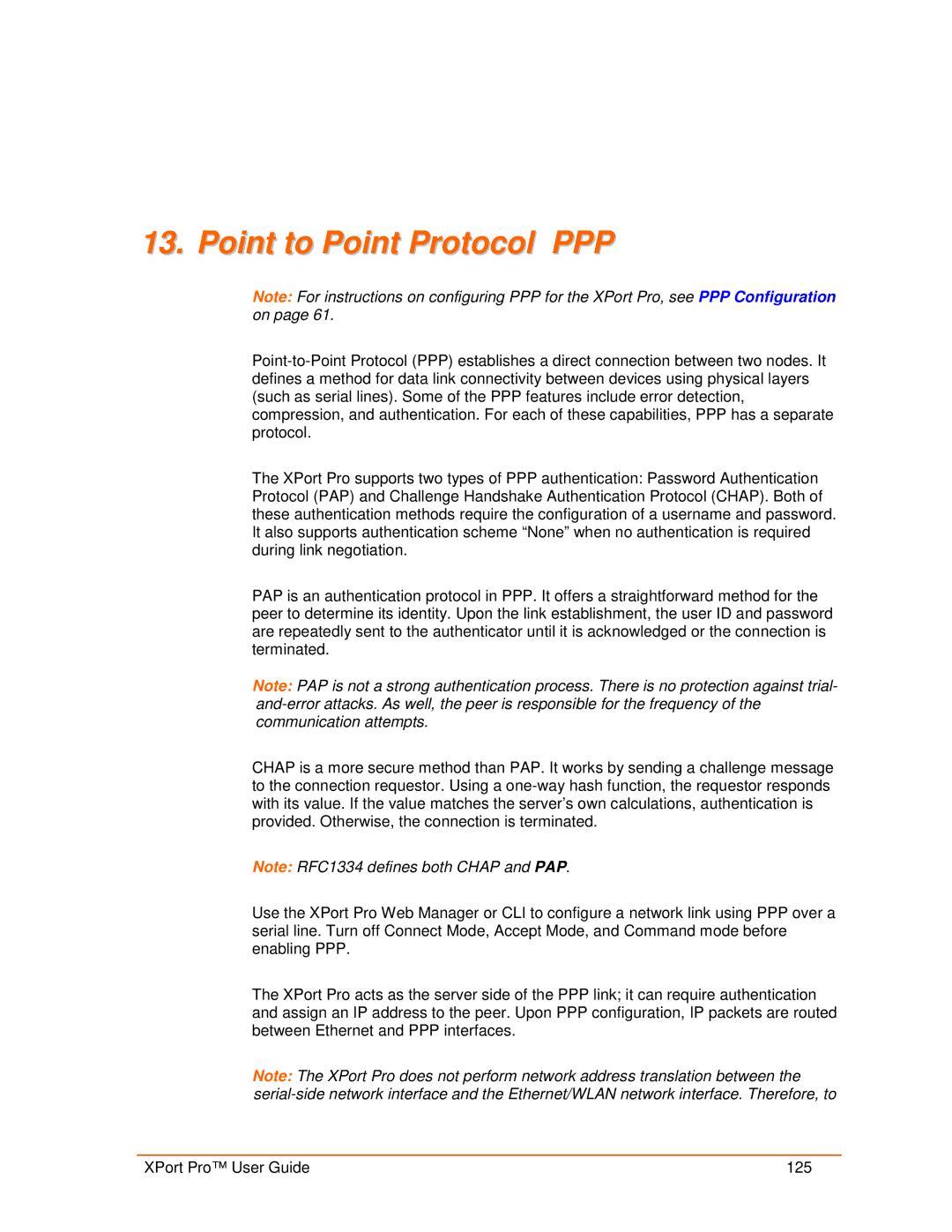 Lantronix 900-560 manual Point to Point Protocol PPP 