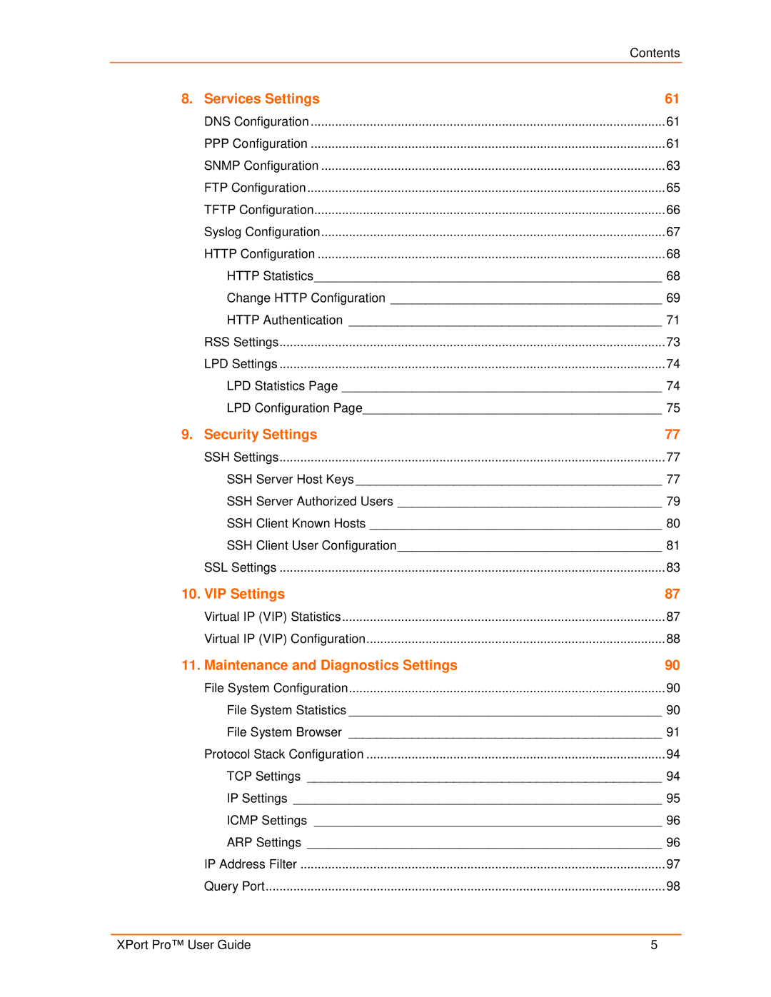 Lantronix 900-560 manual VIP Settings 