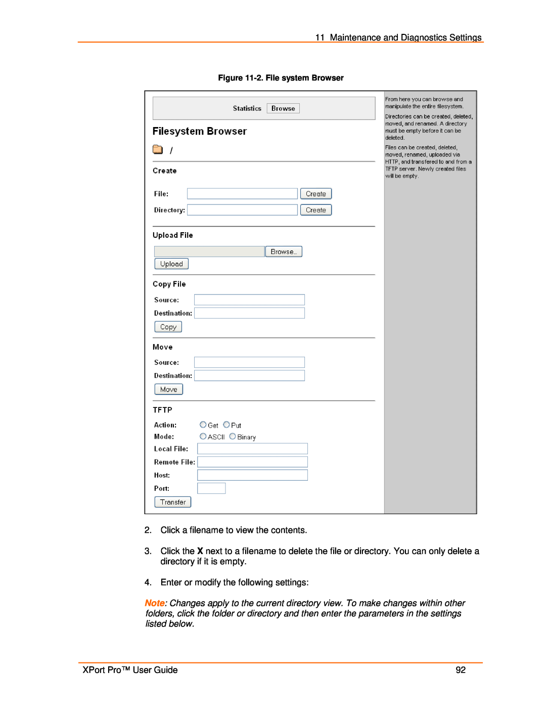 Lantronix 900-560 manual 2. File system Browser 