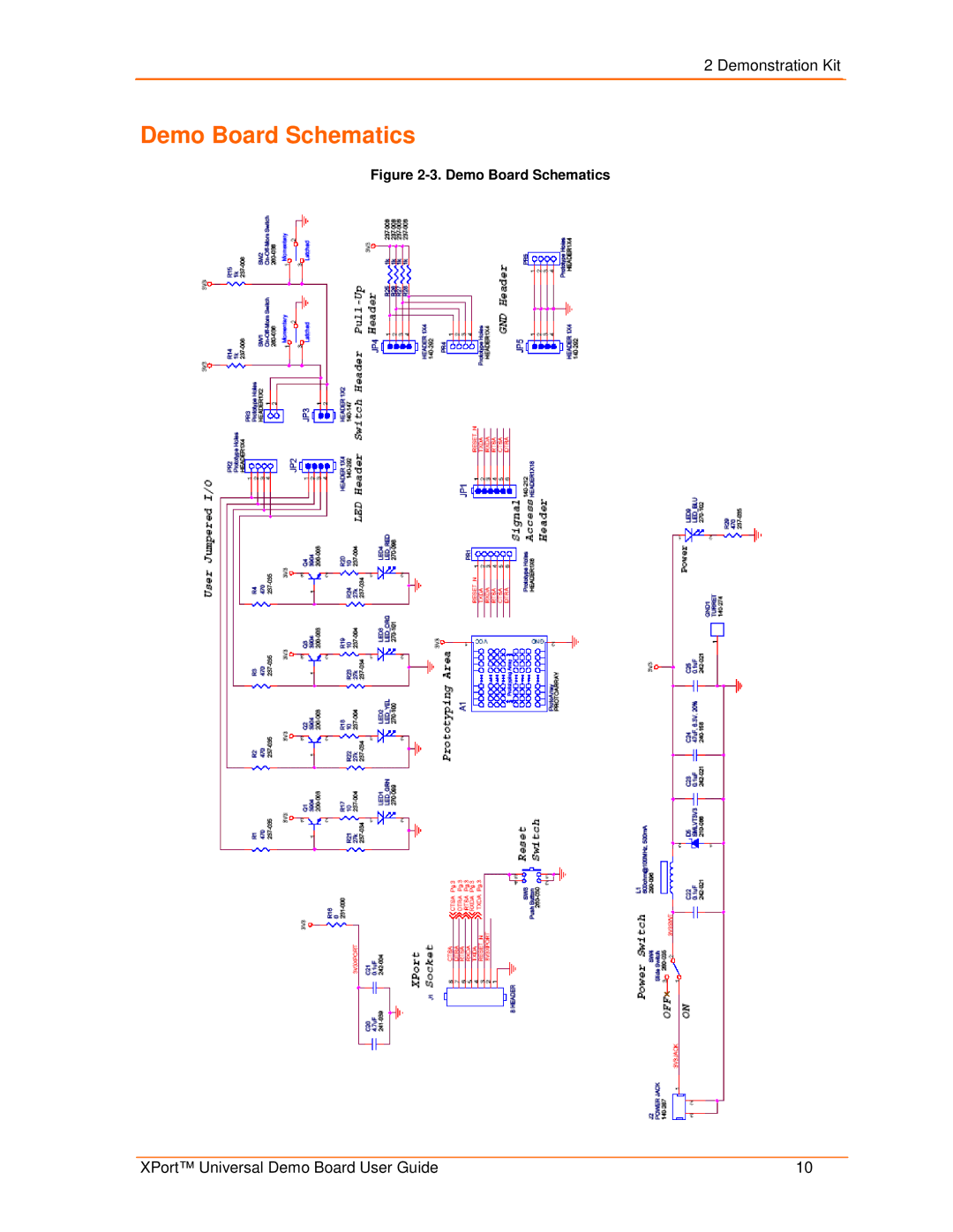 Lantronix 900-563 manual Demo Board Schematics 