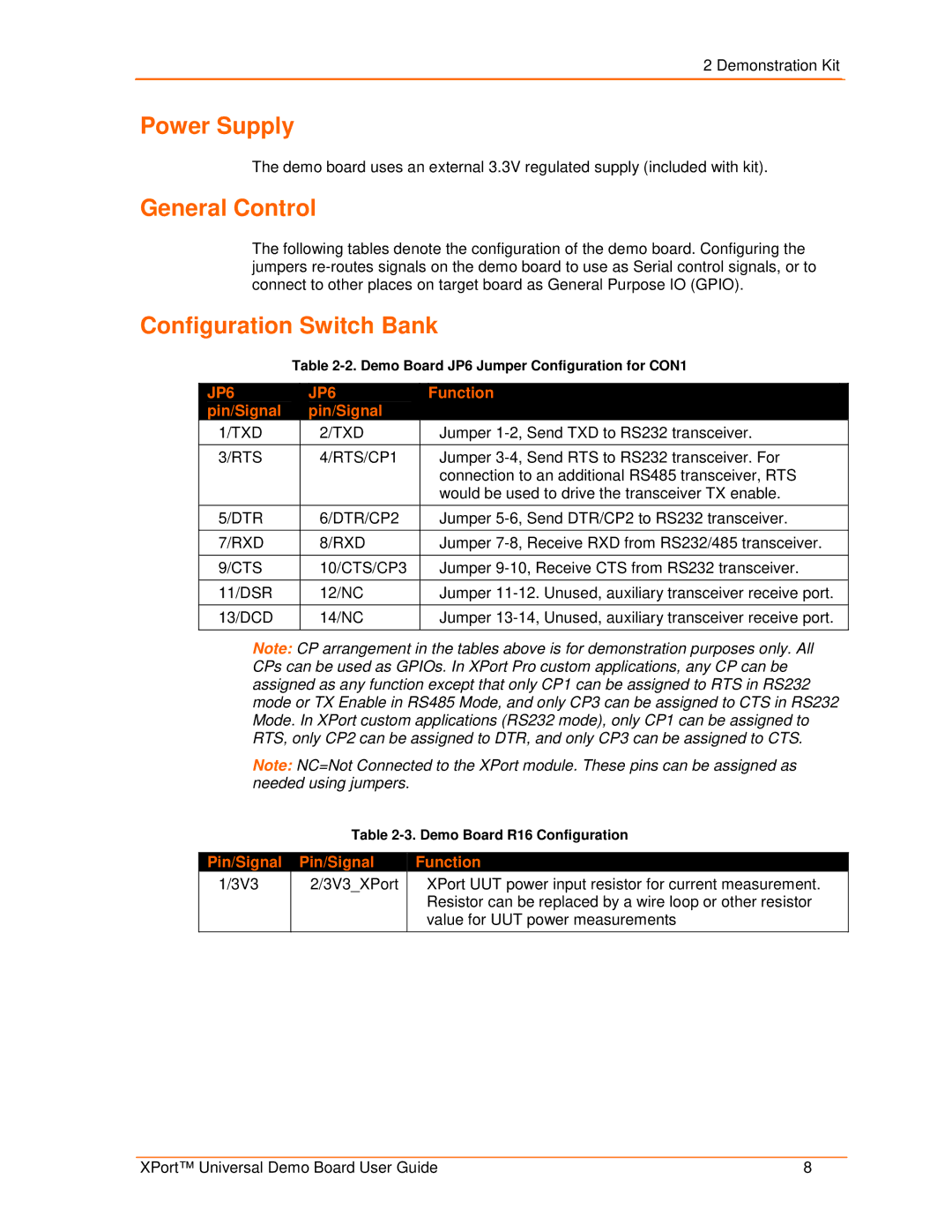 Lantronix 900-563 manual Power Supply, General Control, Configuration Switch Bank 