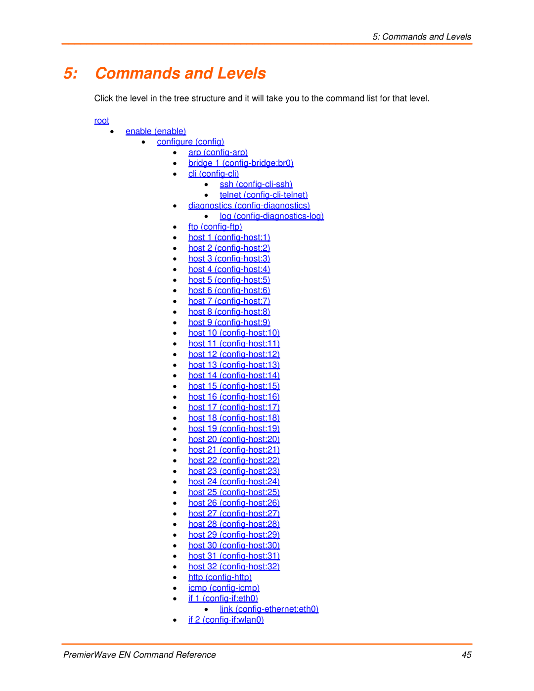 Lantronix 900-581 manual Commands and Levels 