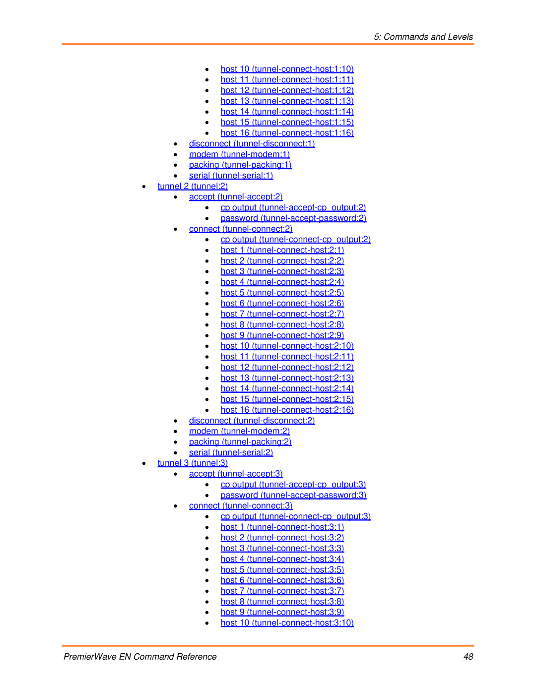 Lantronix 900-581 manual Commands and Levels 