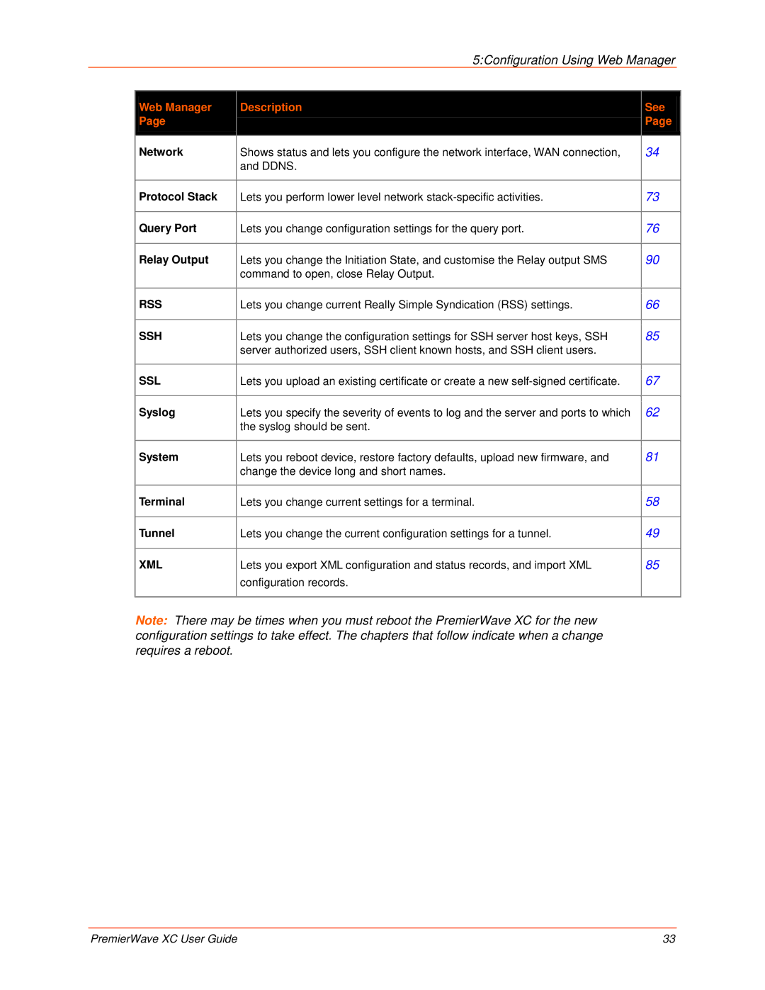 Lantronix 900-598 manual Network, Protocol Stack, Query Port, Syslog, System, Terminal, Tunnel 