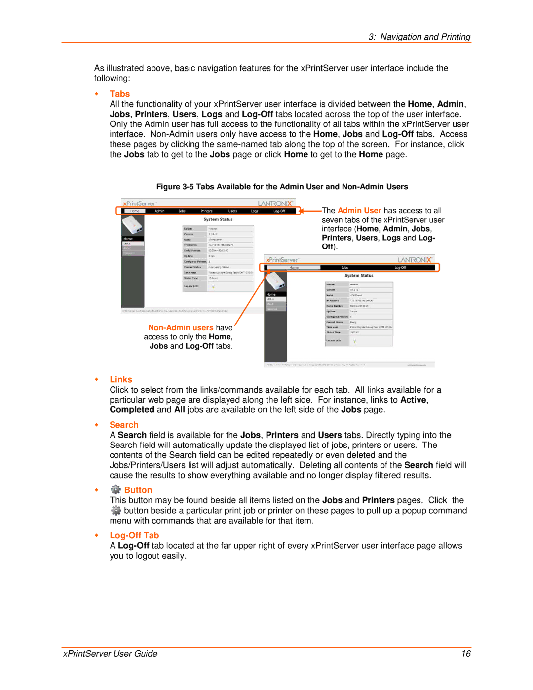 Lantronix 900-603 manual  Tabs 