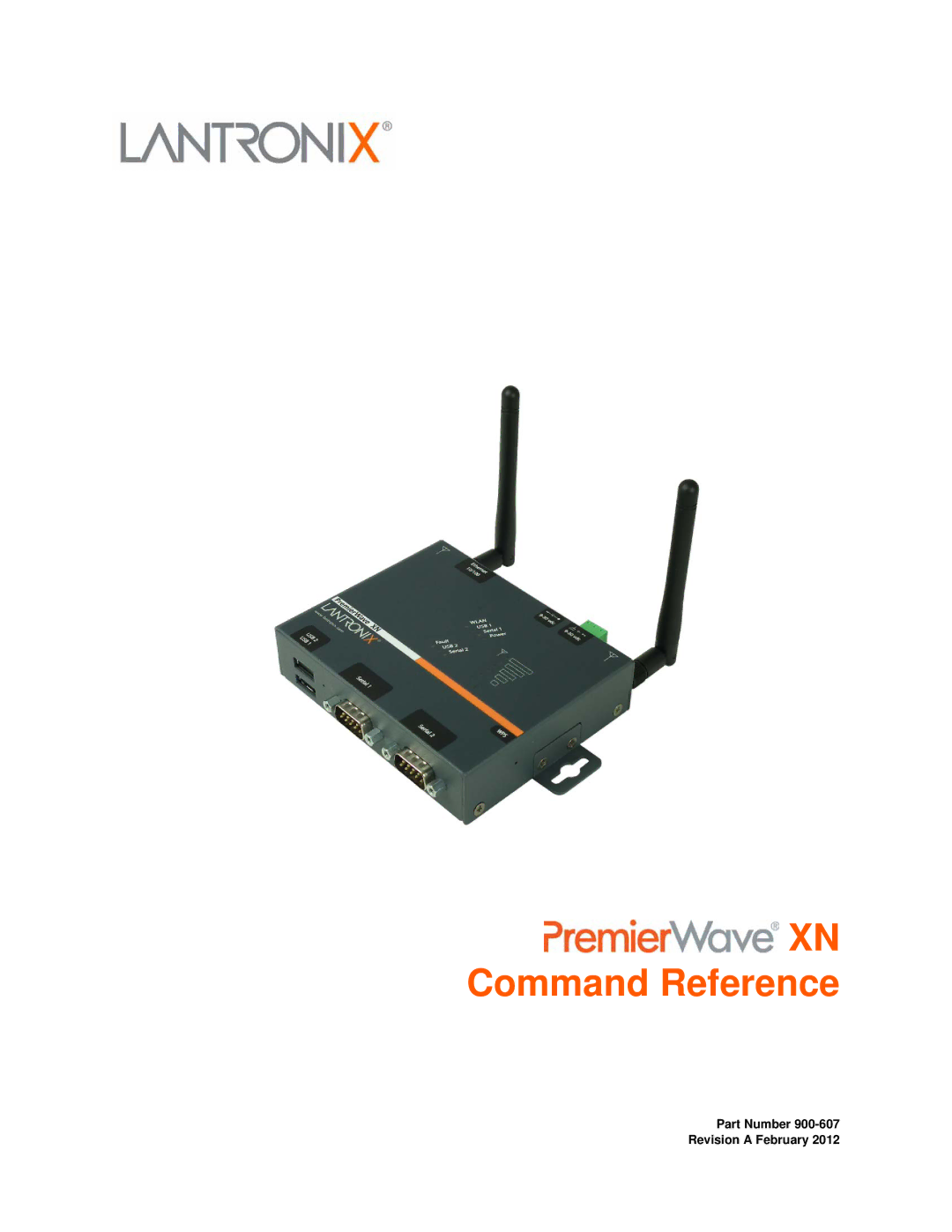 Lantronix 900-607 manual XN Command Reference 