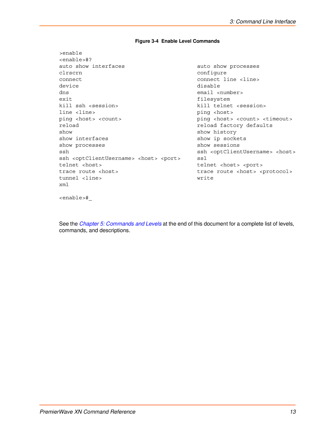 Lantronix 900-607 manual Enable Level Commands 