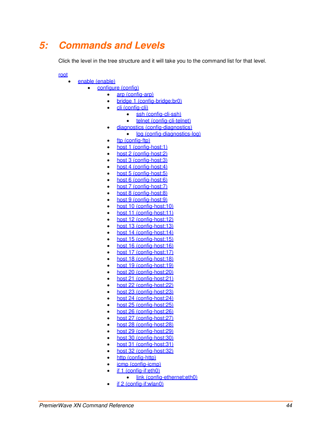 Lantronix 900-607 manual Commands and Levels 