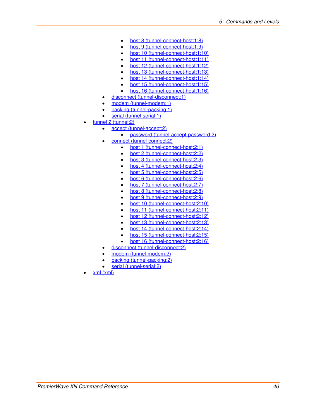 Lantronix 900-607 manual Commands and Levels 