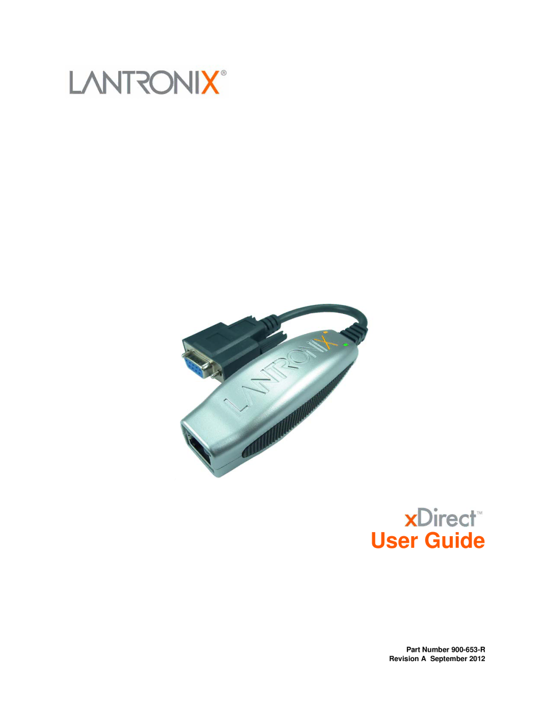 Lantronix 900-653-R manual User Guide 