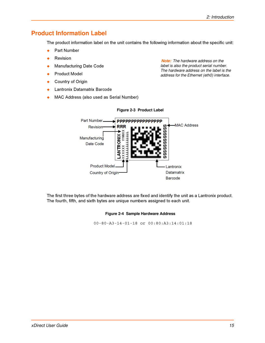 Lantronix 900-653-R manual Product Information Label, Product Label 