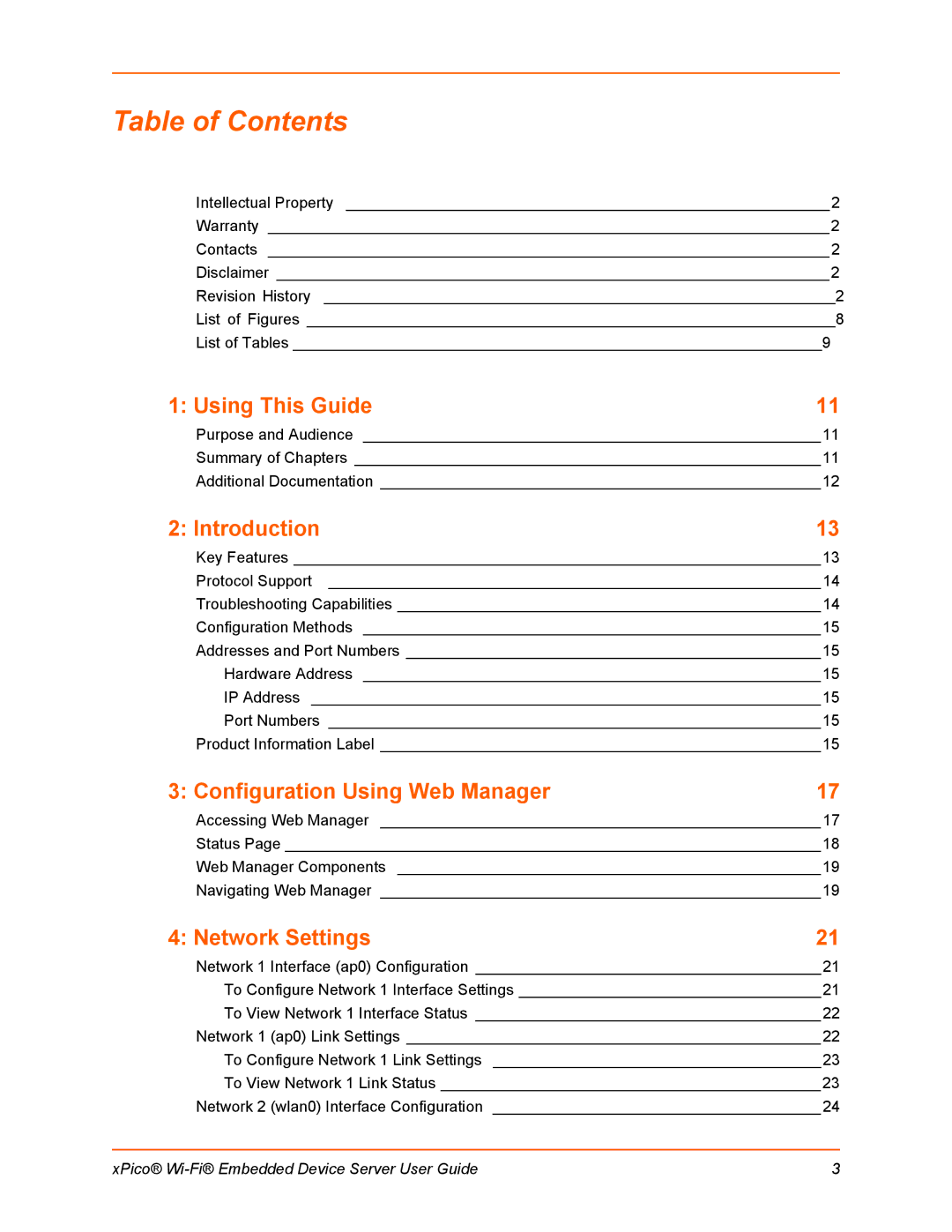 Lantronix 900-691-R manual Table of Contents 