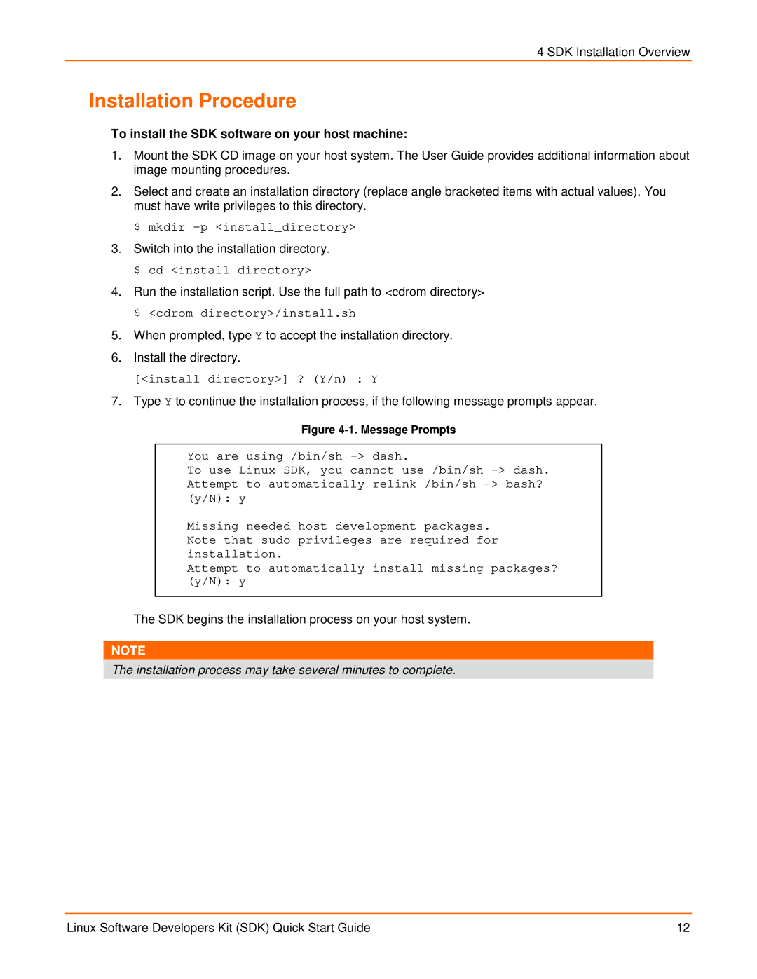 Lantronix EDS2100, EDS1100 quick start Installation Procedure, To install the SDK software on your host machine 